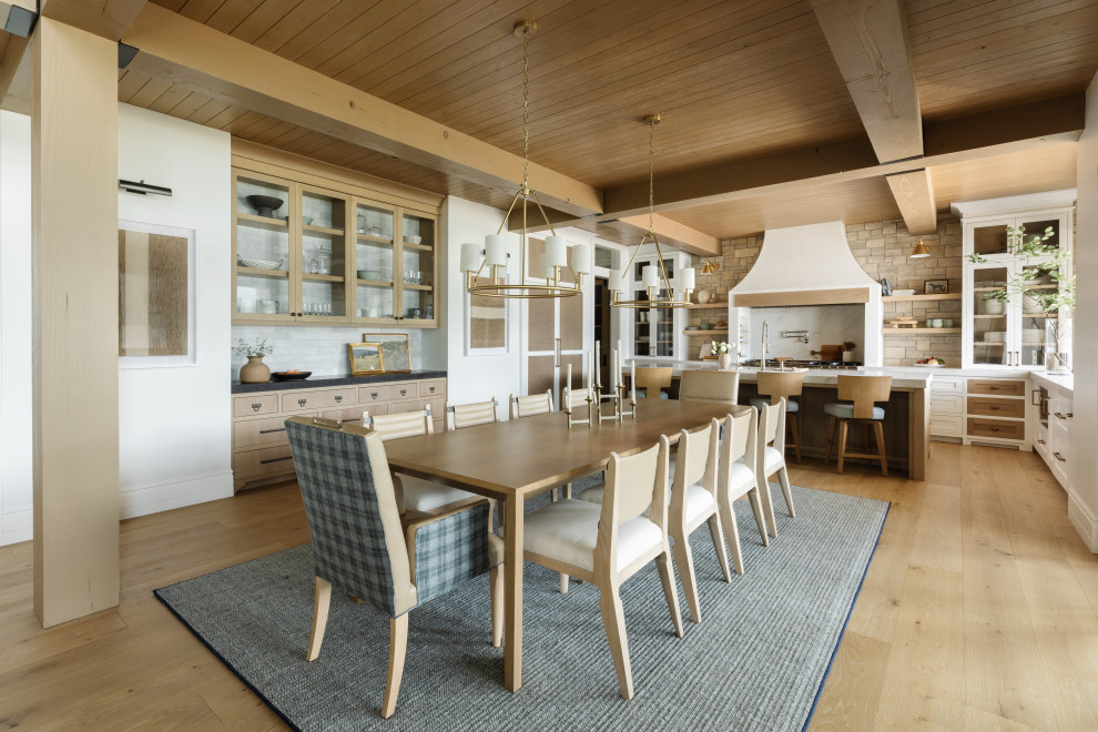 Payette Lake Home - Dining area and kitchen beyond.