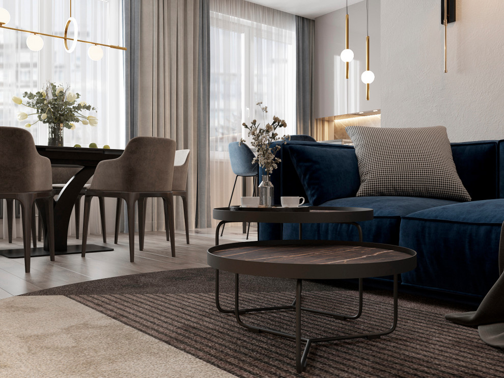 Дизайн-проект 3-комнатной квартиры 84,3 м2 в ЖК «Румянцево-Парк»