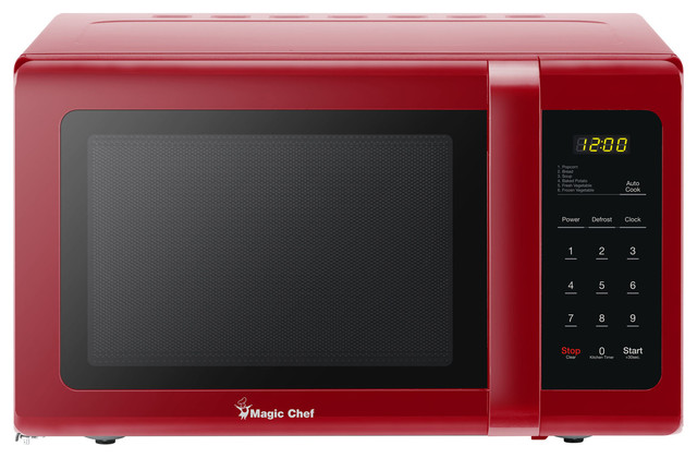 0.9-Cu. Ft. 900W Countertop Microwave Oven, Red