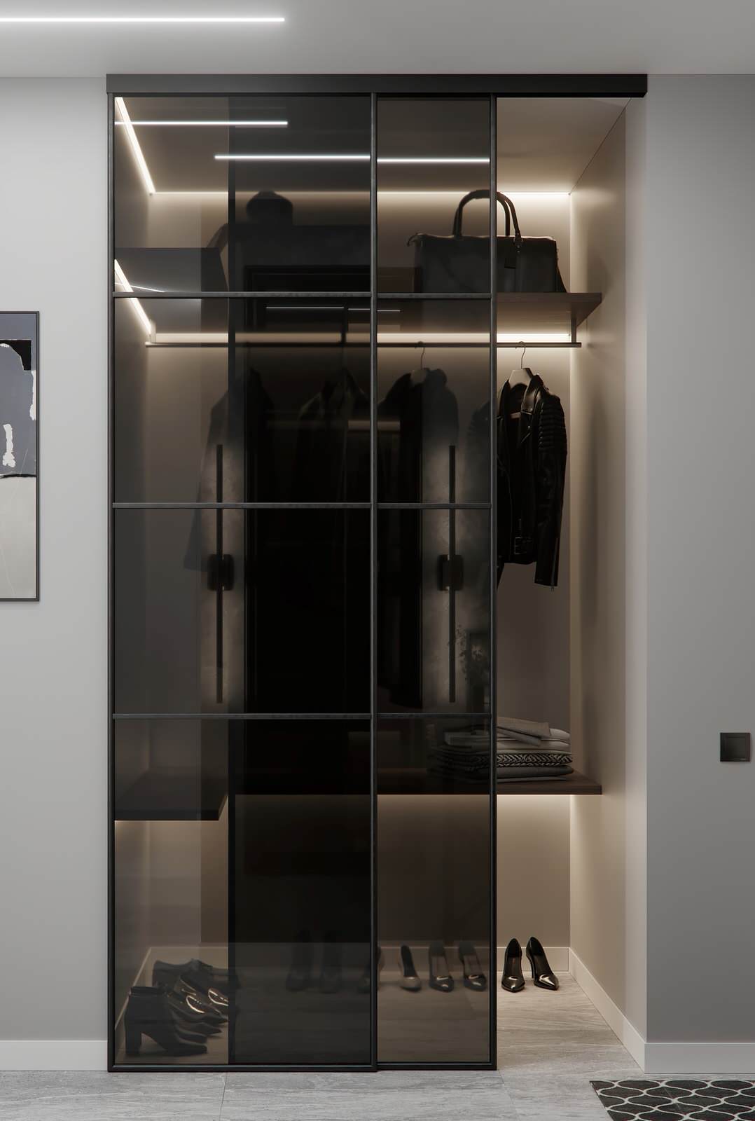 Дизайн интерьера в серых тонах