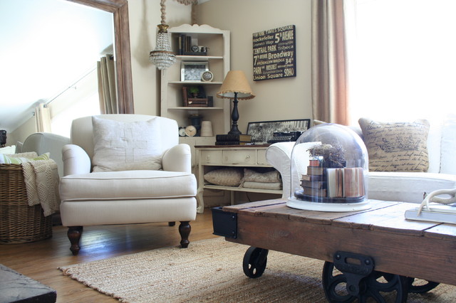 Sunny and Bright Living Room shabby-chic-style-living-room