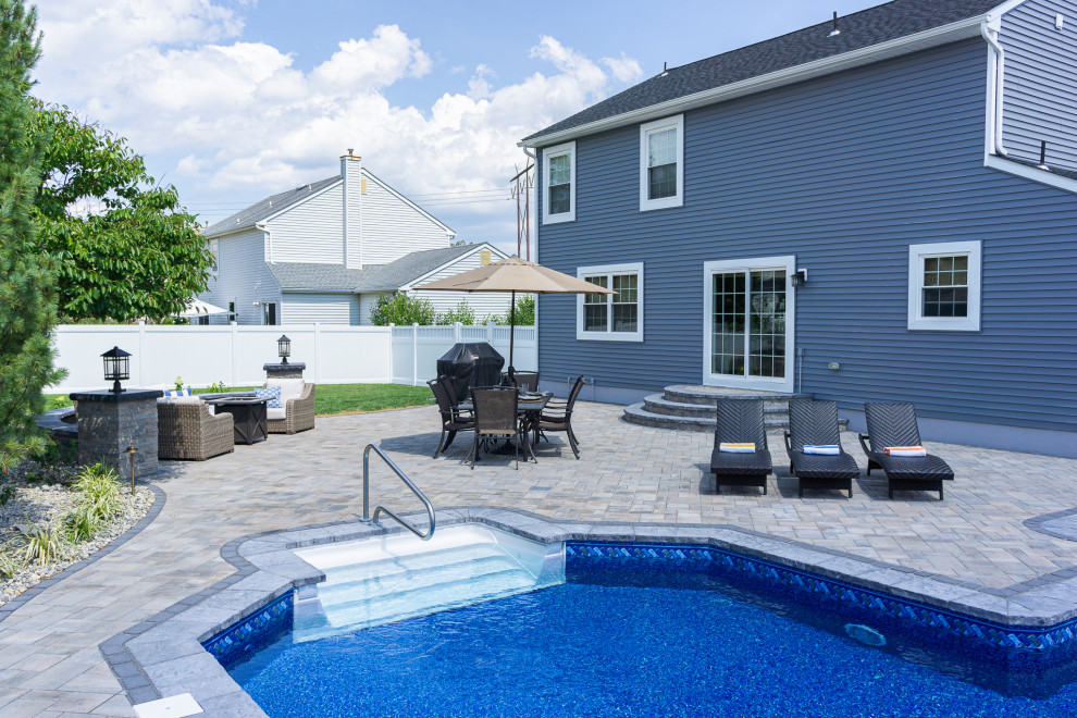 Monroe, NJ: Paver Pool Patio & Pool Renovation