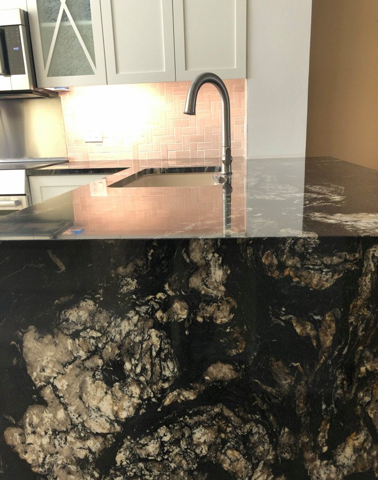 Attention Grabbing Waterfall Countertop