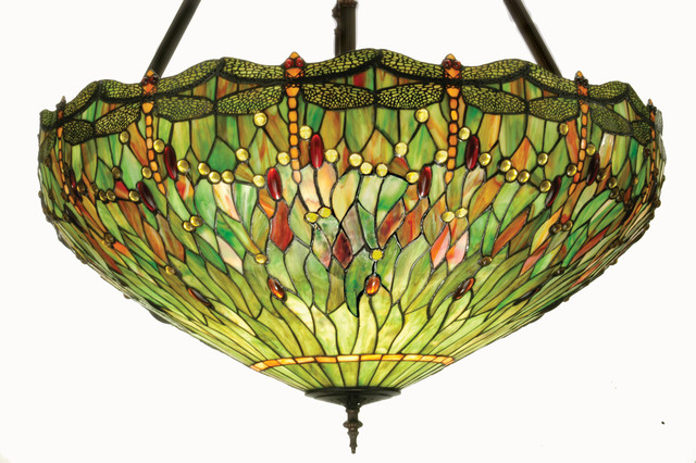Meyda Lighting 30283 38 W Tiffany Hanginghead Dragonfly Inverted