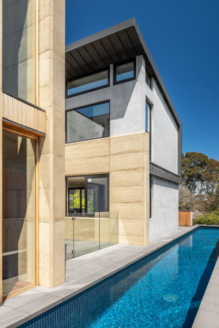Boulevard House contemporain-piscine