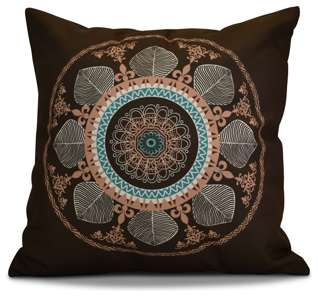 Stained Glass, 20"X20" Mediterranean Outdoor Cushions And Pillows by E by Design Houzz