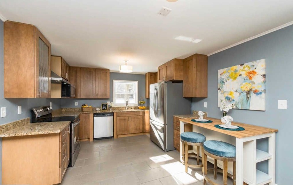Example of a transitional kitchen design in Baltimore
