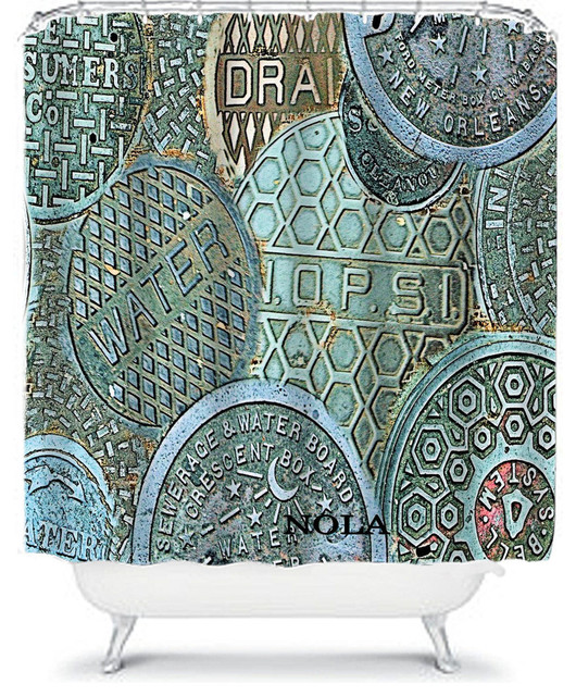 New Orleans Meter Shower Curtain Eclectic Curtains New Orleans Meter Shower Curtain