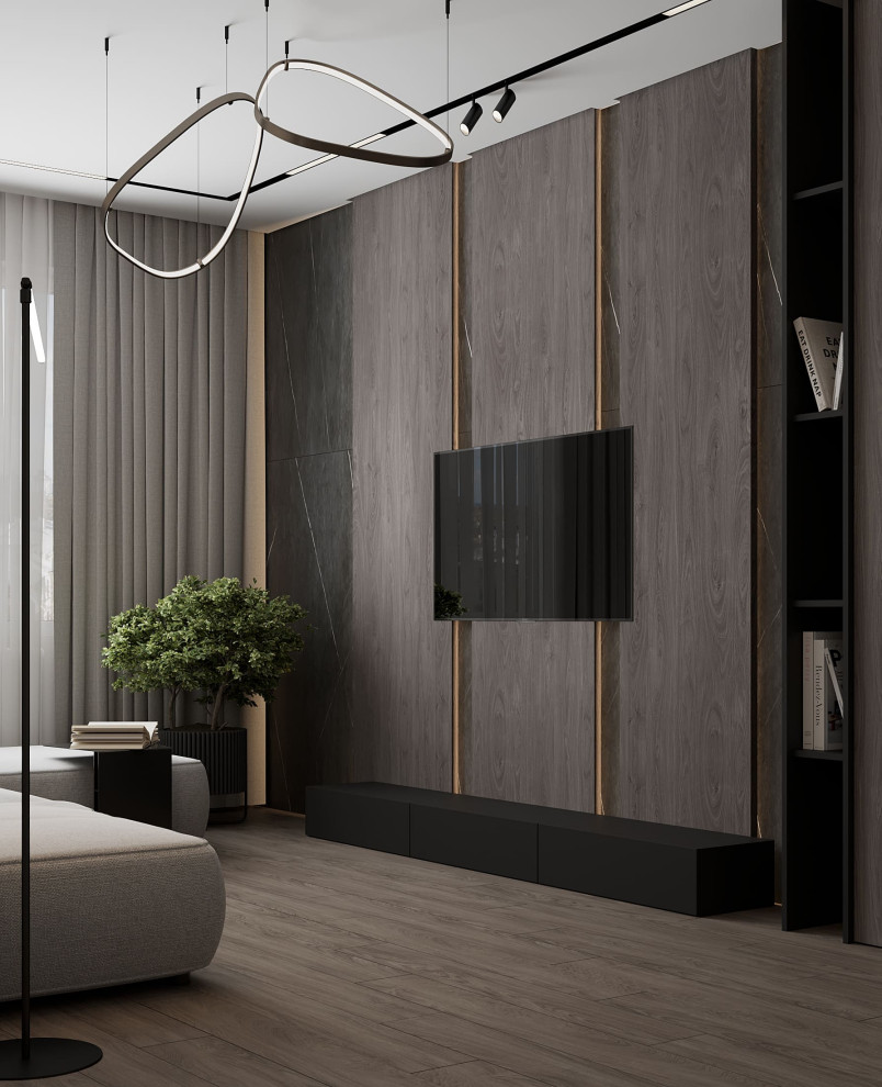 Дизайн-проект квартиры для семейной пары в современном стиле