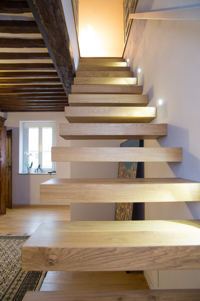 Example of a country staircase design in Turin