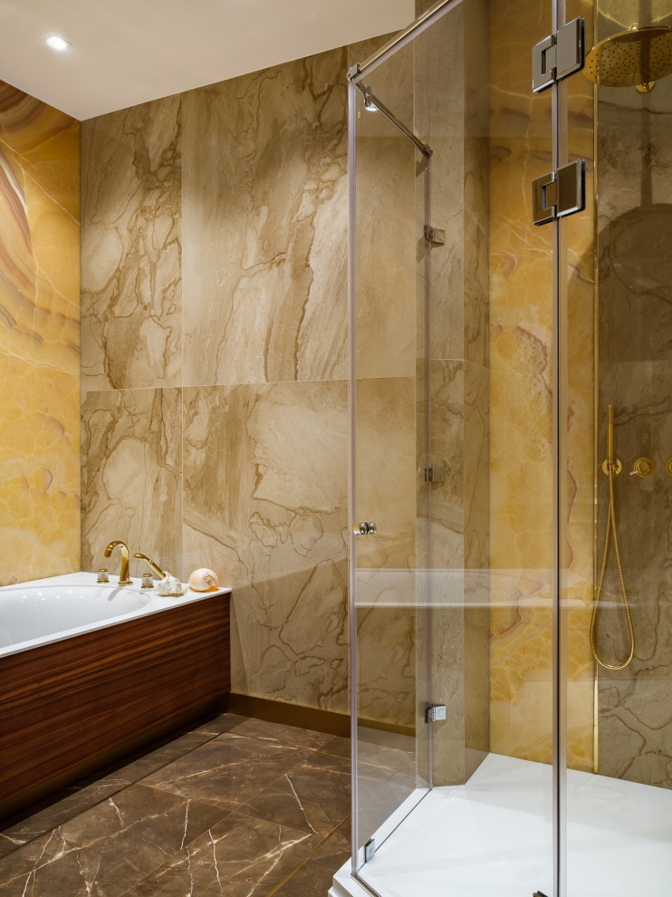 Люкс интерьер ванной комнаты в Квартире 160 кв. м. в стиле Неоклассика