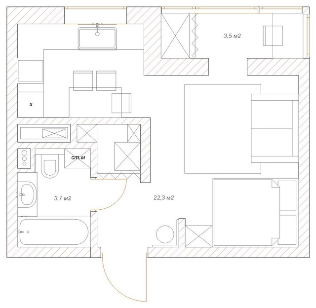 Houzz Tour Clever Layout Boosts E In This 300 Sq Ft Home