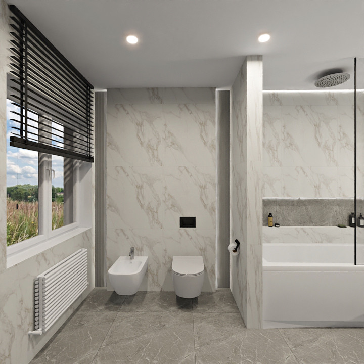 Ванная комната в загородном доме