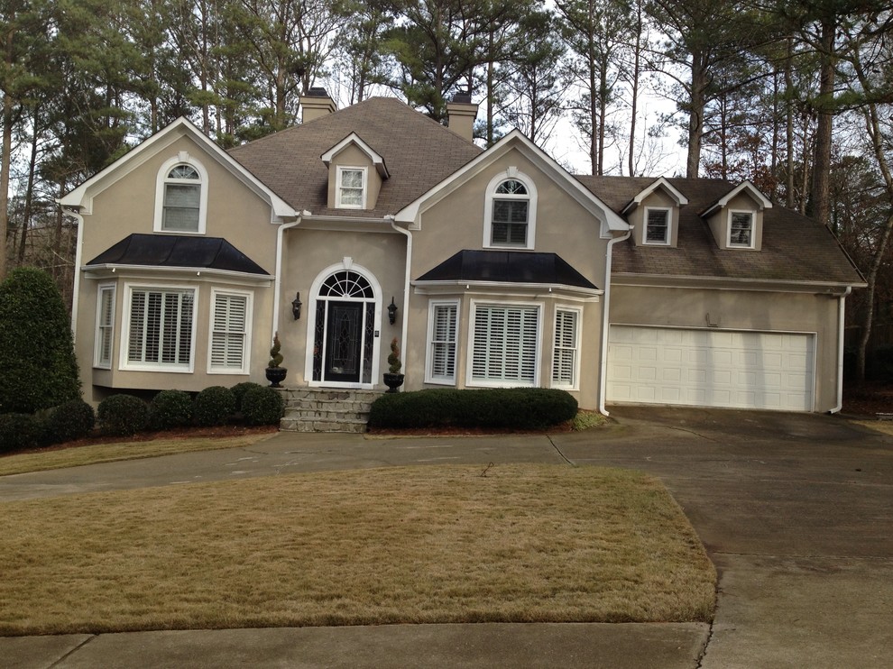 Update Stucco, Trim, Front Door and New Garage Door
