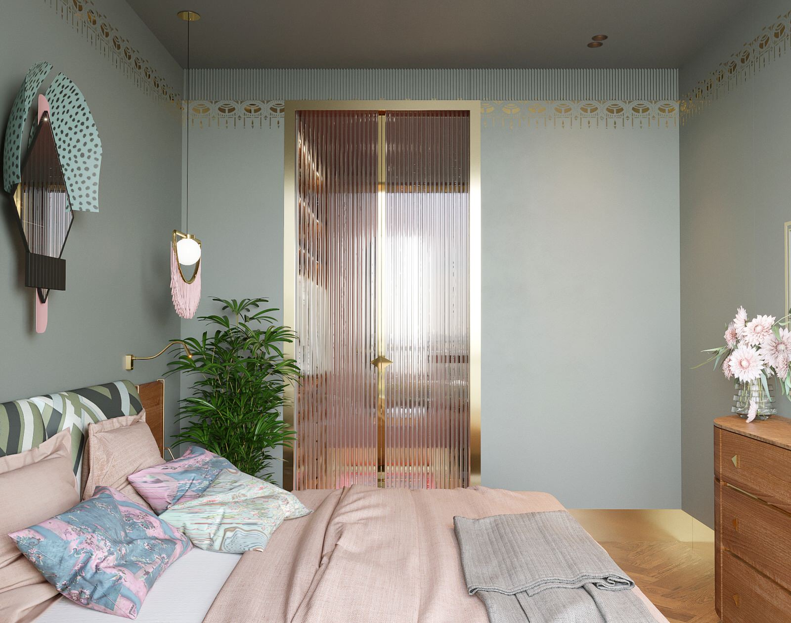 Спальня. Мастер зона. Квартира в ЖК «Малая Ордынка, 19»