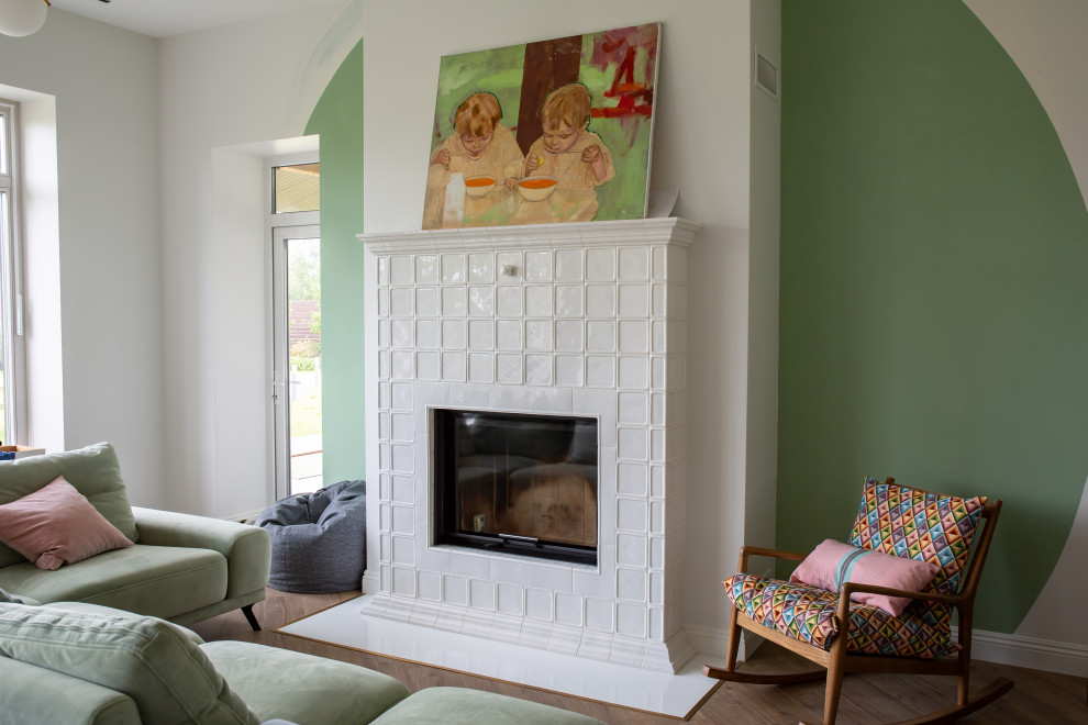 Каминный керамический портал.