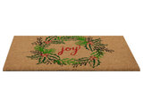 Northlight Natural Coir Joy Wreath Christmas Doormat 18 x 30