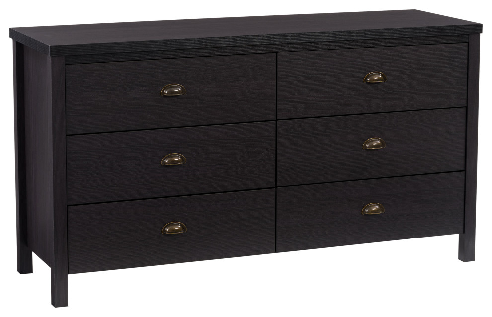 CorLiving Boston 6 Drawer Dresser Transitional Dressers by