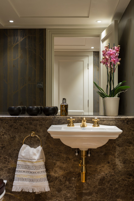 Hyde Park Apartment complete refurbishment eklektisk-toalett