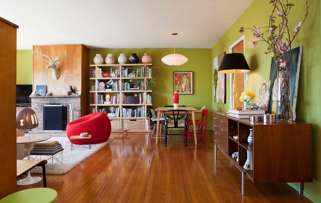 San Francisco Mid Century Mix Eclectic Living Room San Francisco By Janel Holiday 0761