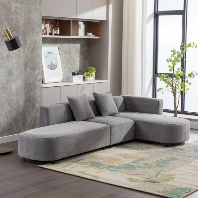 Gewnee Luxury Modern Style Living Room Upholstery Sofa - Transitional ...