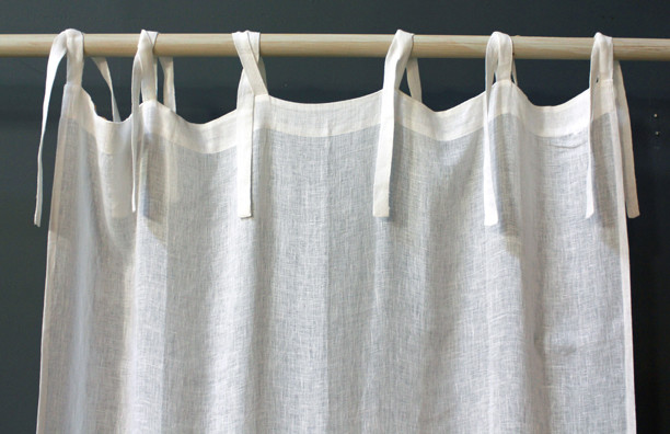 White Tie Tab Curtains  Curtain Menzilperde.Net