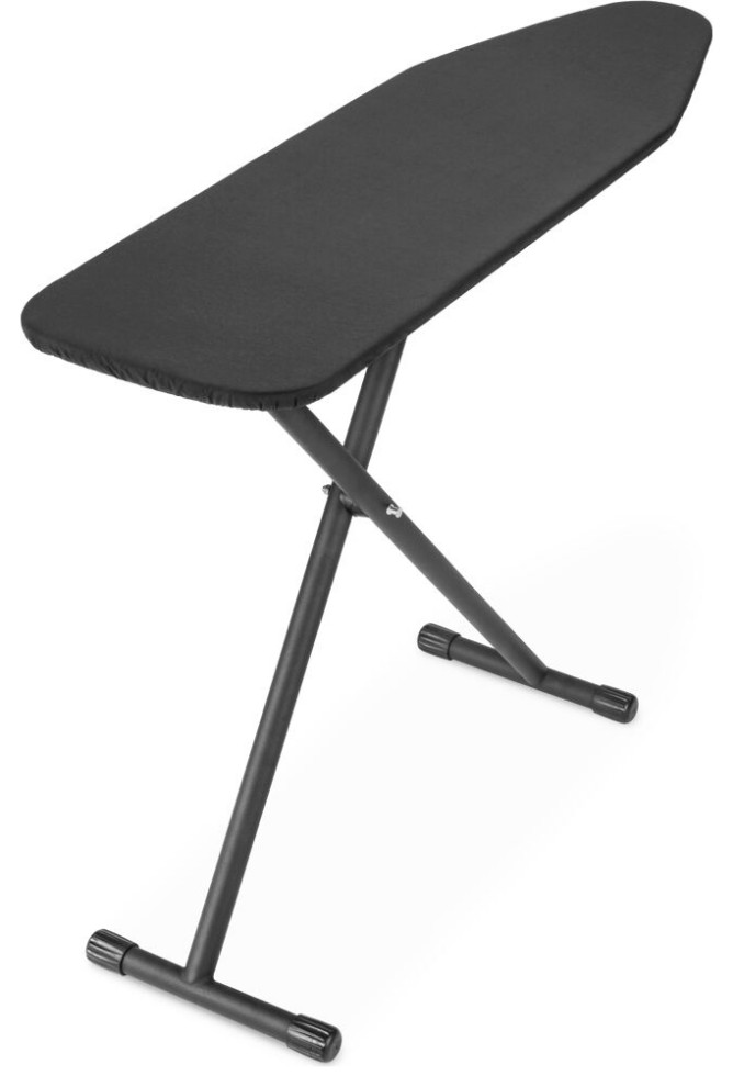 Wardrobe TLeg Ironing Board With Perforated Metal Top, Dark Gray Frame