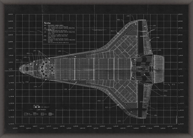 Space Race Diagram 1, Giclee Reproduction Artwork - Contemporary ...