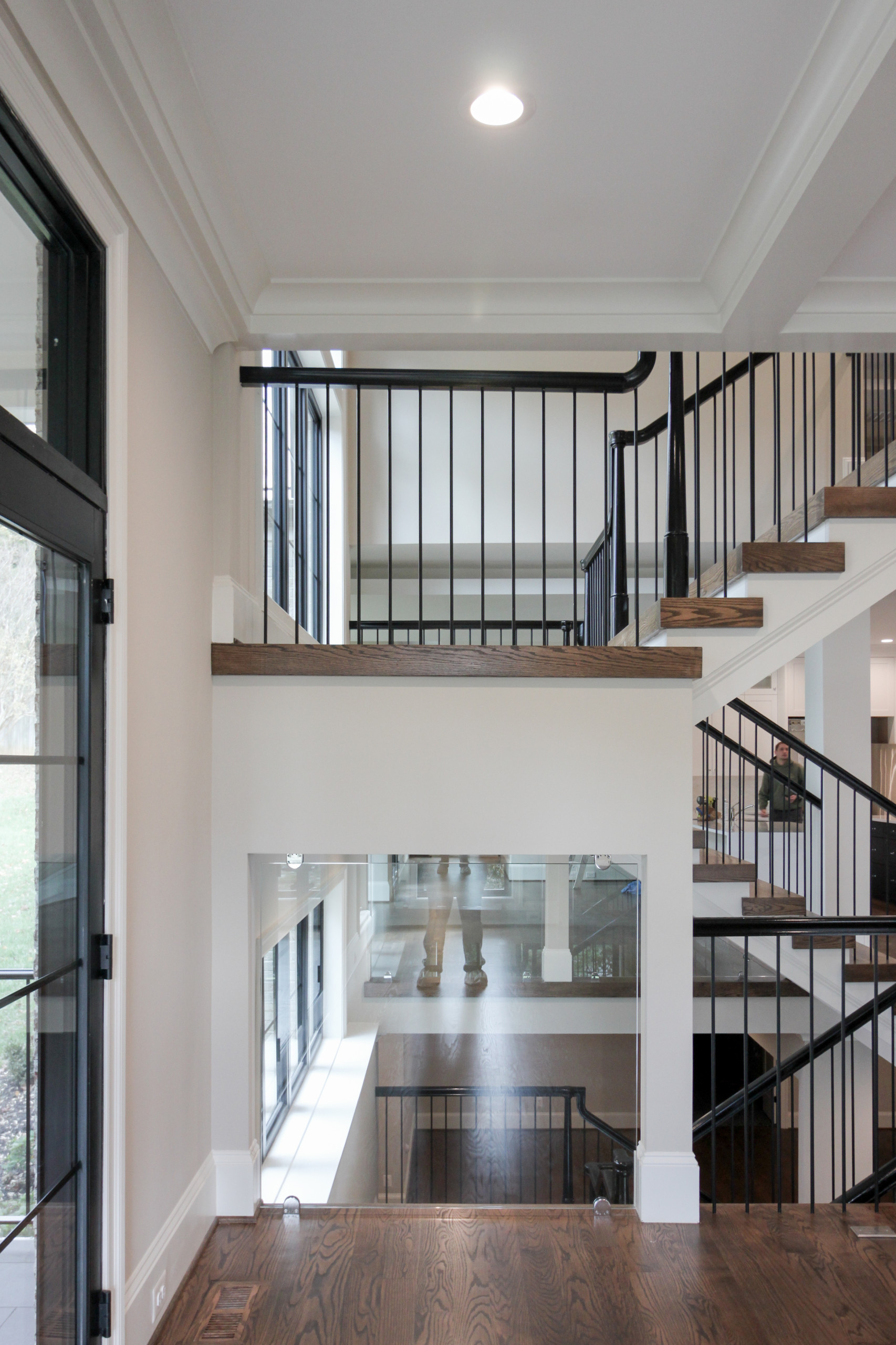 89_Eclectic and Edguy Staircase in French Contemporary Residence, McLean VA 2210
