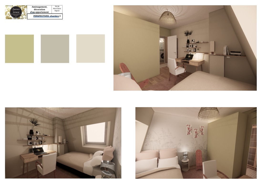 Aménagement d'un appartement récent de 60m2