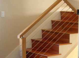 Stair Cable Railing - Modern - Staircase - Other - by Ultra-tec®