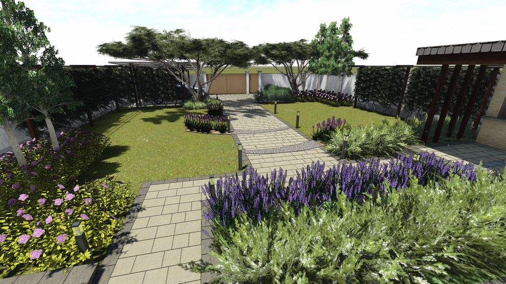 Небольшой сад в современном стиле