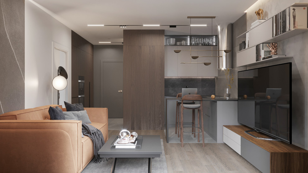 ДИЗАЙН ОДНОКОМНАТНОЙ КВАРТИРЫ 49 КВ.М