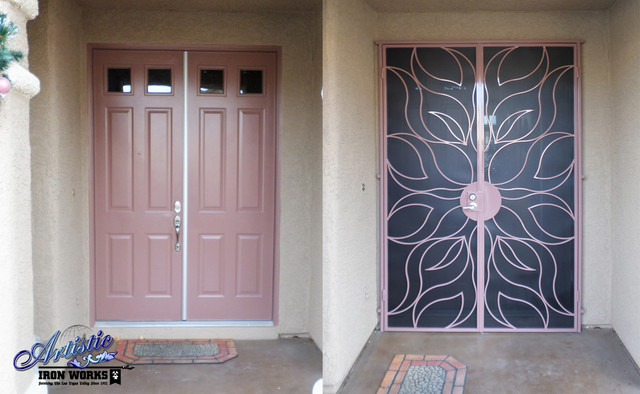 Flame - Before & After Security French Doors