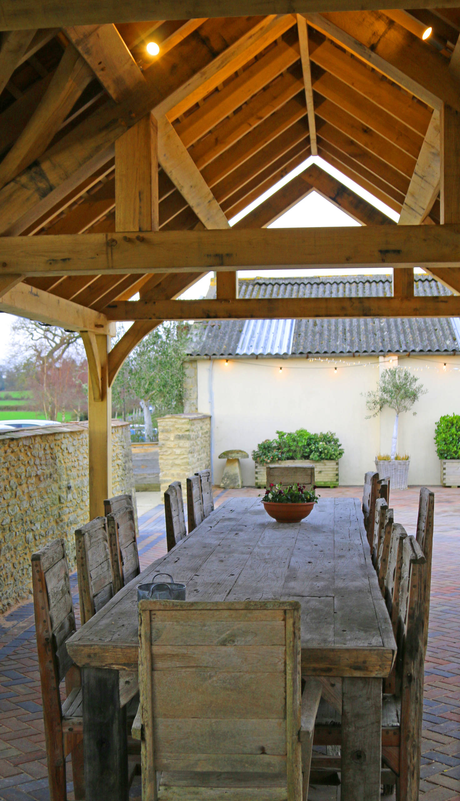 Oak Framed Outdoor Party Space