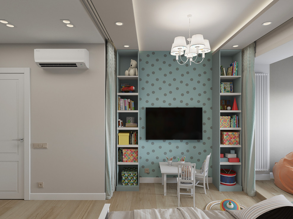 Квартира 110 м2. Природный аквамарин