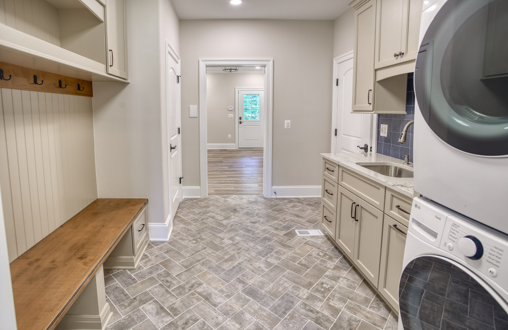 Custom Home Cabinetry - Neutral Grays & Blues