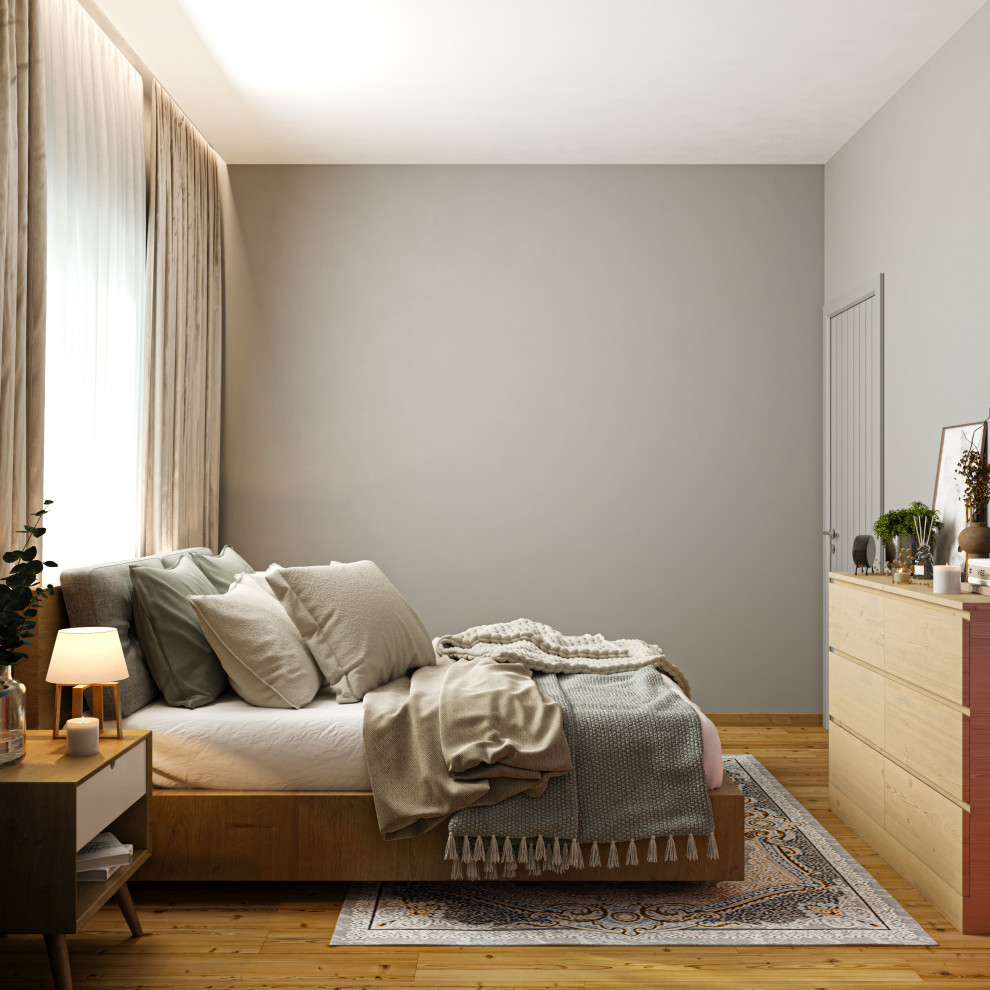 Дизайн спальни в скандинавском стиле