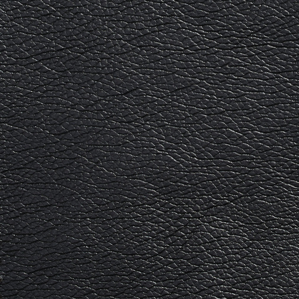 Black Breathable Leather Look And Feel Upholstery By The Yard