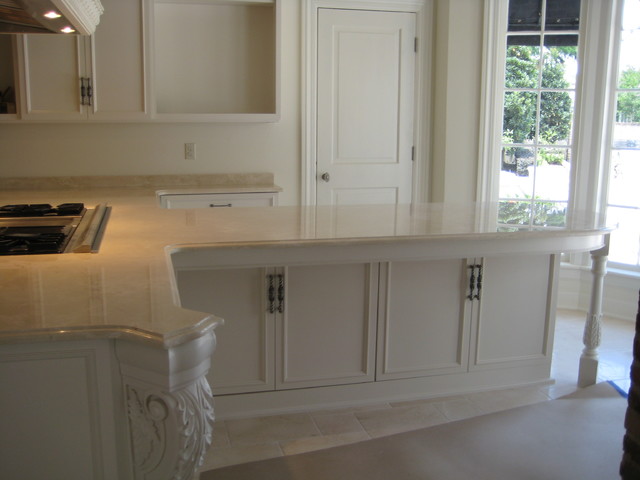 Kitchen Crema Marfil Marble Traditional Kitchen New Orleans