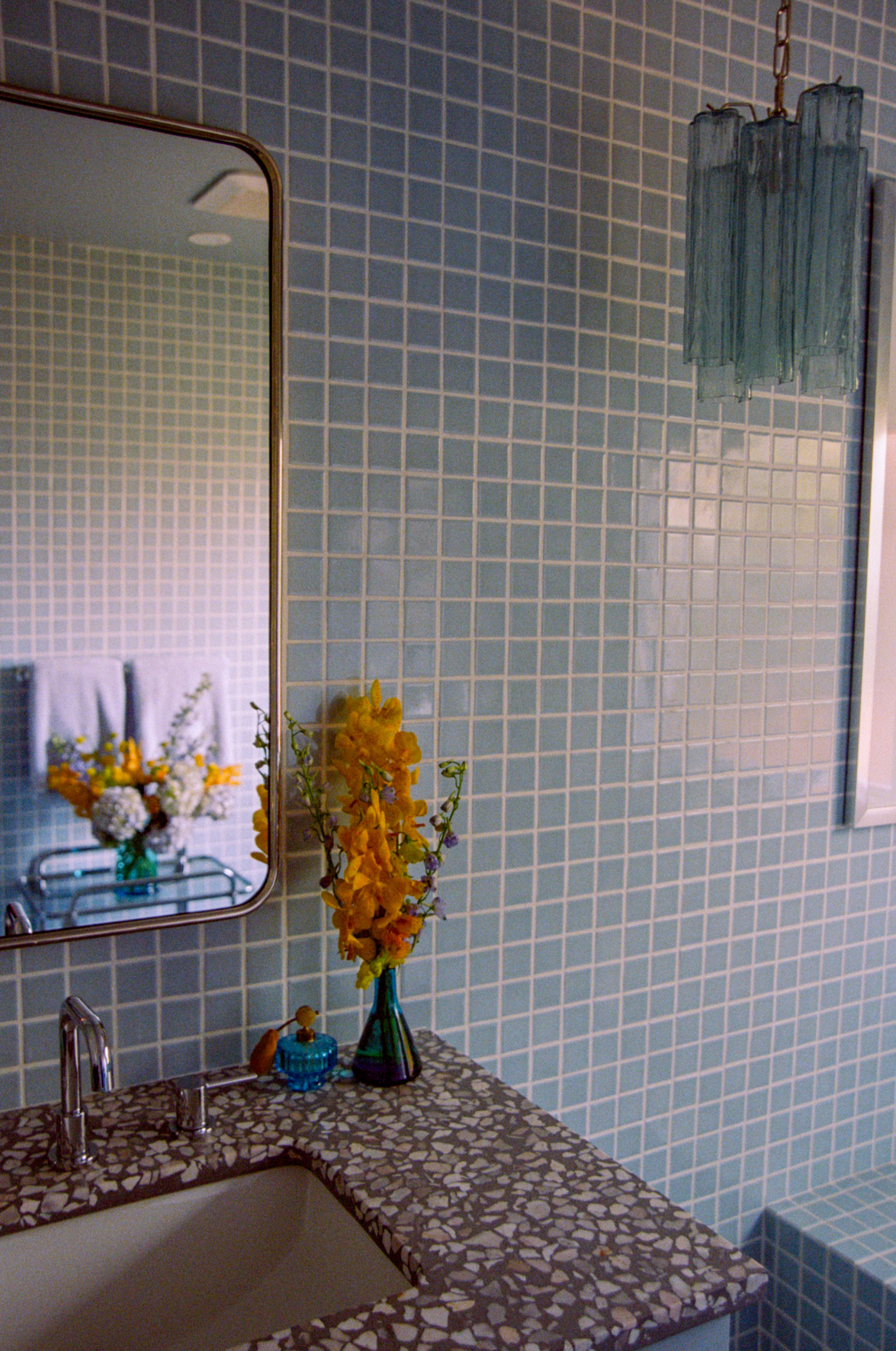 Mid-Century Glam Bathrooms