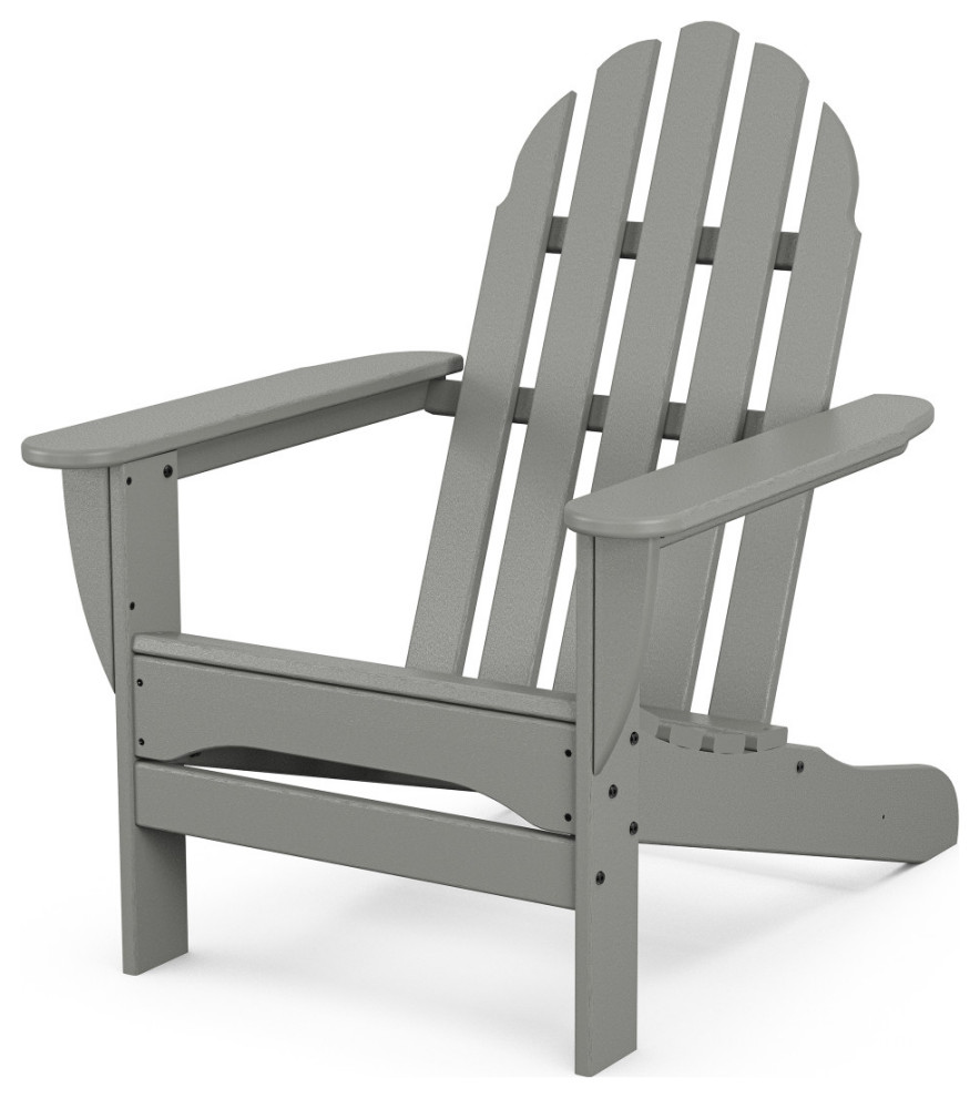 Polywood Classic Adirondack Chair, Slate Gray