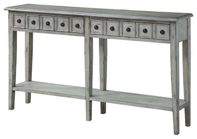 Newcastle 2 Drawer Console Antique White Newcastle 2 Drawer Console Antique White