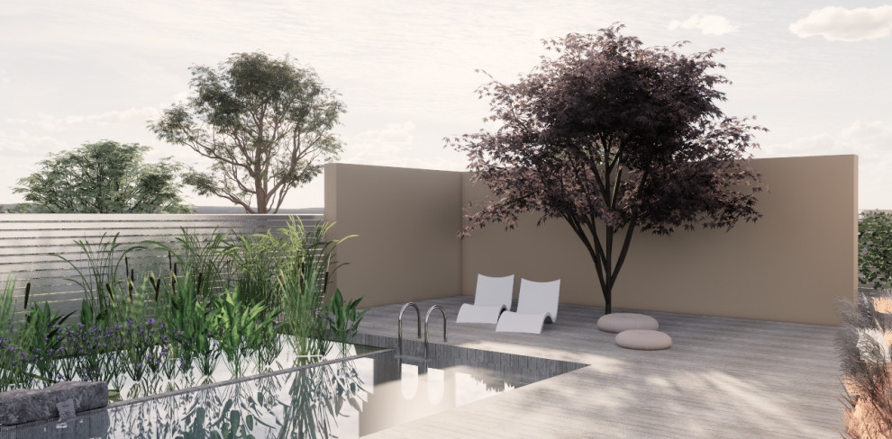 Naturpool im Familiengarten