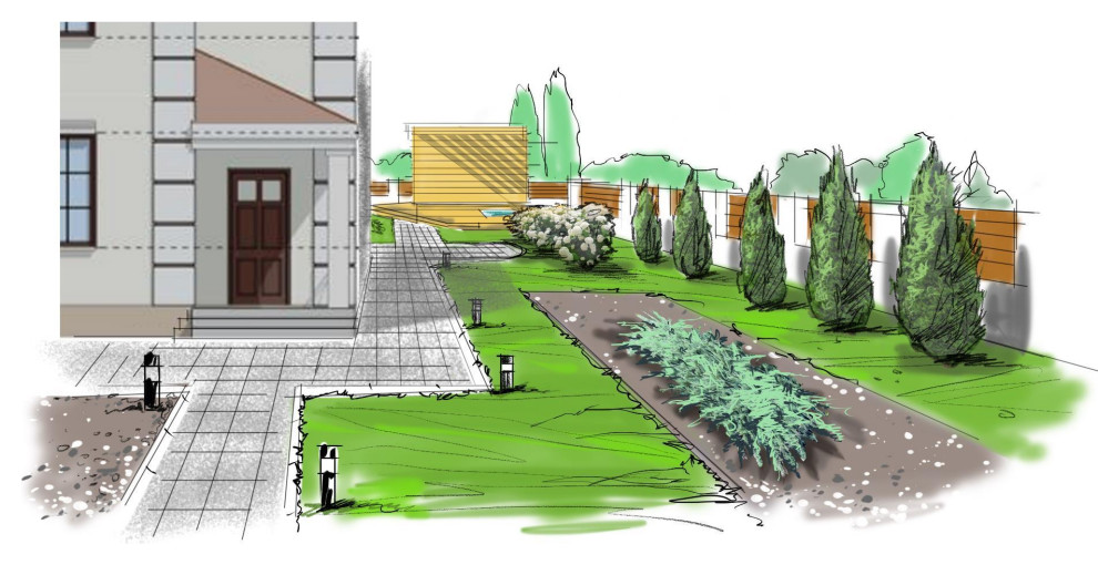 ландшафтный скетчинг