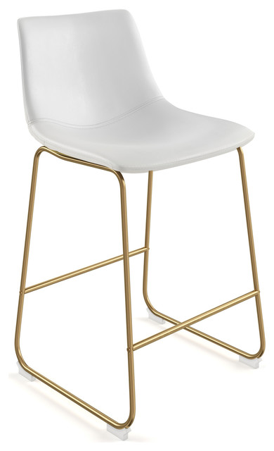white gold bar stool