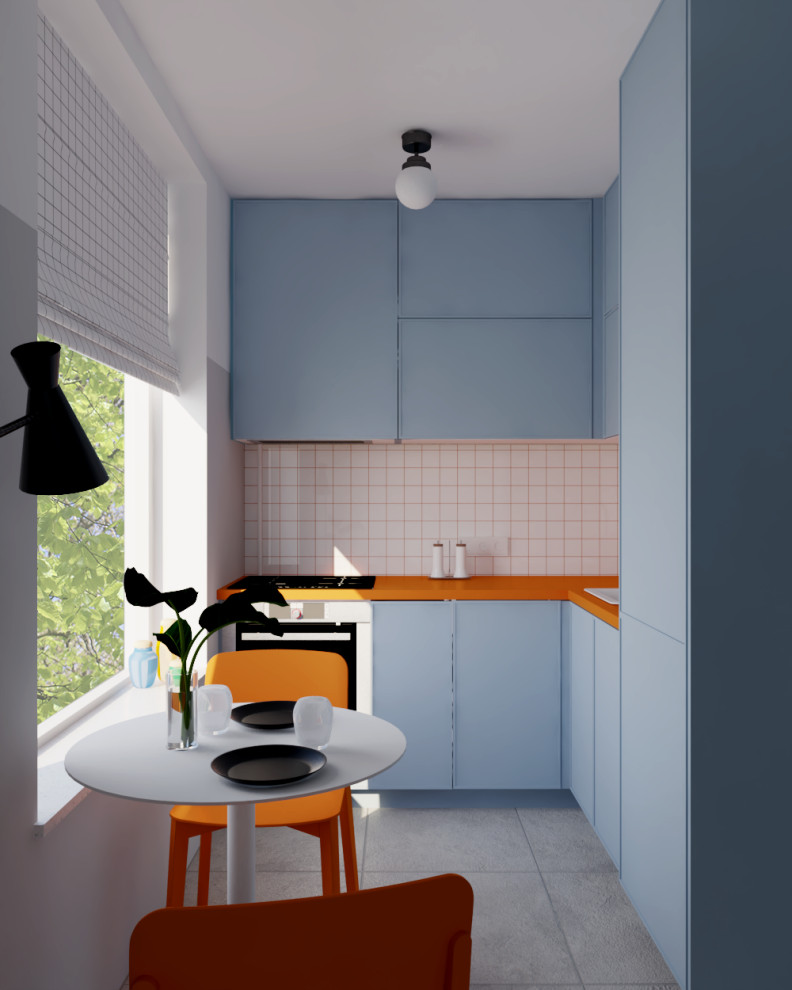 Функциональная и трендовая кухня для молодой пары