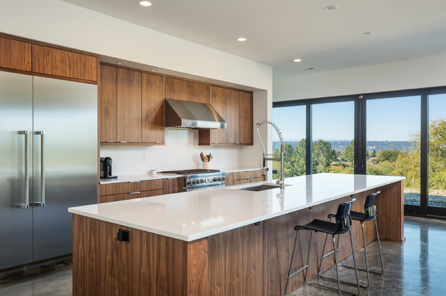 Stockholm Natural Walnut Contemporary Kitchen Seattle By