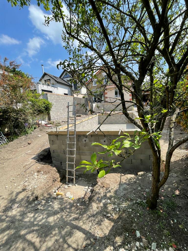 Construction piscine et aménagement extérieur Rueil Malmaison (EN COURS)