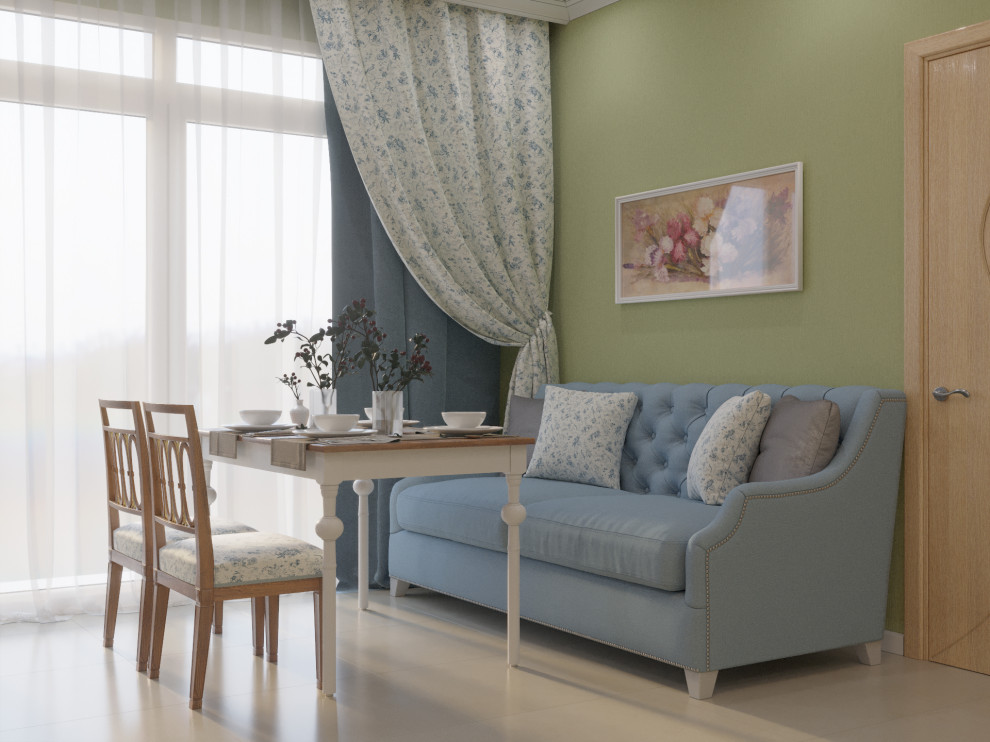 Кухня гостиная в частном доме